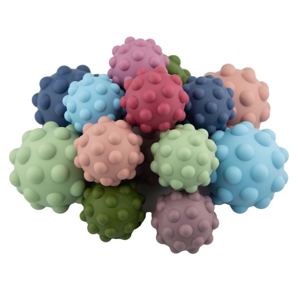 Sensory Silicone Fidget Ball - Babyblue