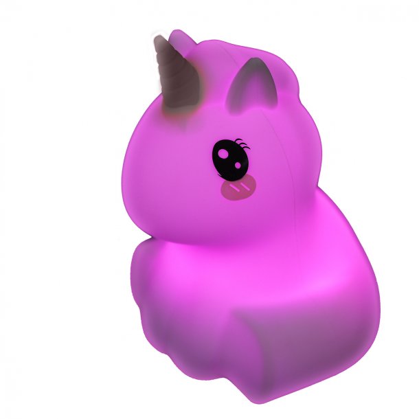 Bella The Unicorn natlampe med USB oplader