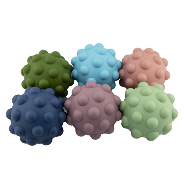 Sensory Silicone Fidget Ball - Skyblue