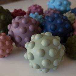Sensory Silicone Fidget Ball - Sage