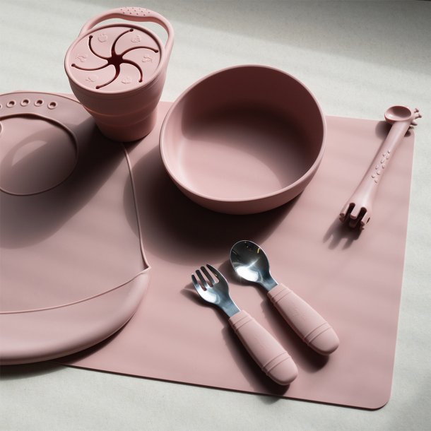 Tiny Tot Dkkeserviet Simply Silikone Stvet Rosa