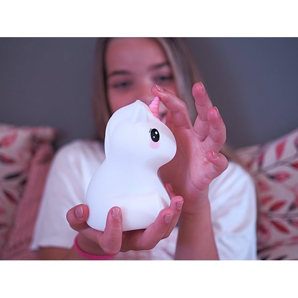 Bella The Unicorn natlampe med USB oplader