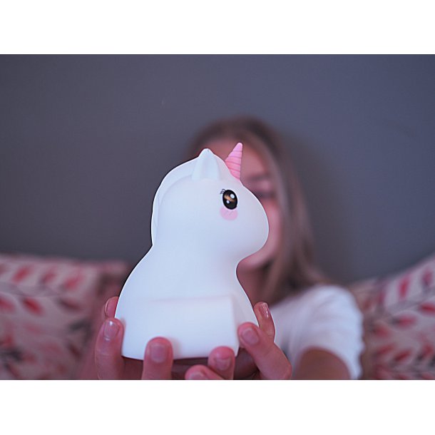 Bella The Unicorn natlampe med USB oplader