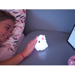 Bella The Unicorn natlampe med USB oplader