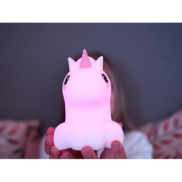 Bella The Unicorn natlampe med USB oplader