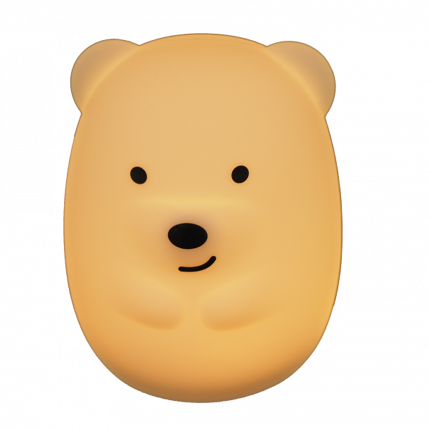 Viggo The Bear natlampe med USB oplader