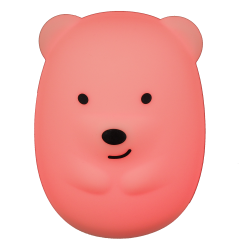 Viggo The Bear natlampe med USB oplader