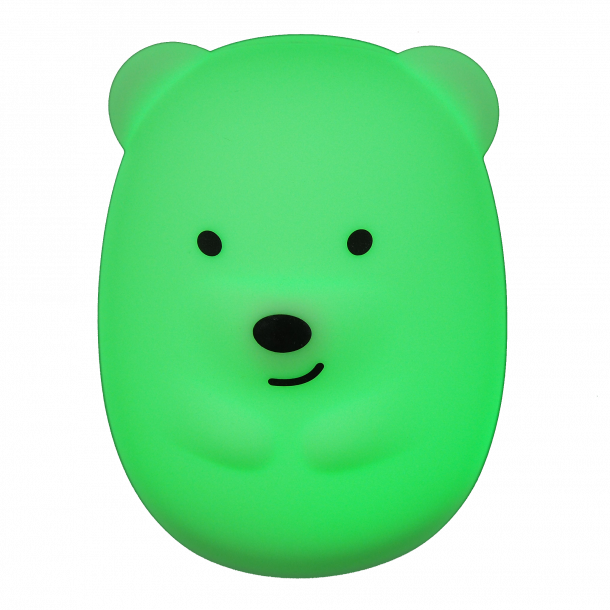 Viggo The Bear natlampe med USB oplader