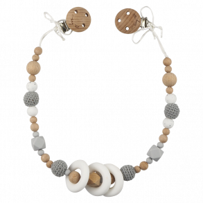 Tiny Tot Barnevognskde Nordic Love Lys gr + Sne hvid