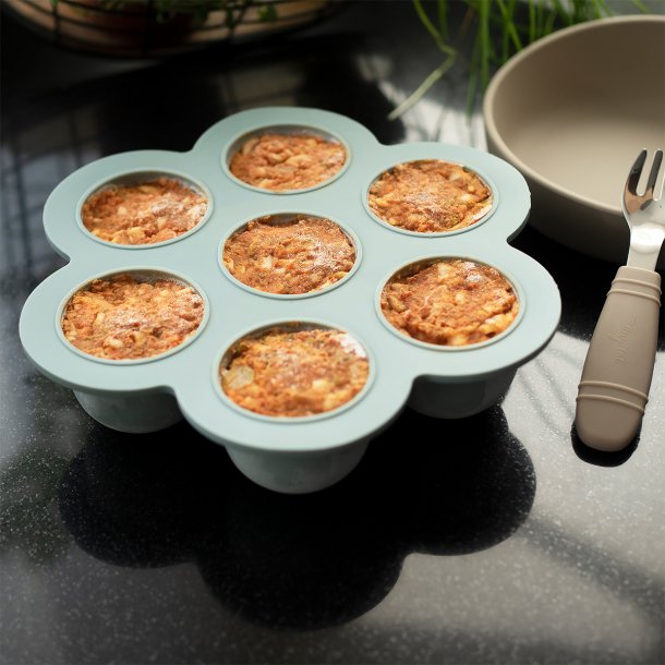 Le Toft Fryseboks Babymad 7 rum - Smokey green